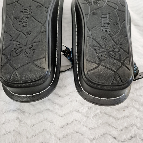 Alegria PG Lite Convertible 1 Strap Mule Comfort Metallic Peacock Blue Size 39 - Picture 9 of 11